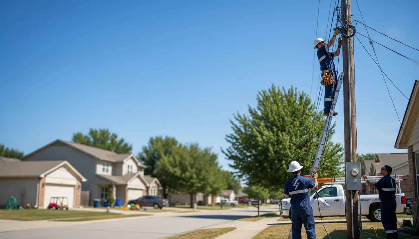 Residential electrician providing installation services in Almond, WI
